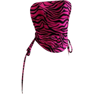 image:imageRoseSeek Womens Y2k Gothic Strapless Tube Tops Grunge 2000s Sleeveless Bandeau Drawstring Side Going Out TopsMulticolor